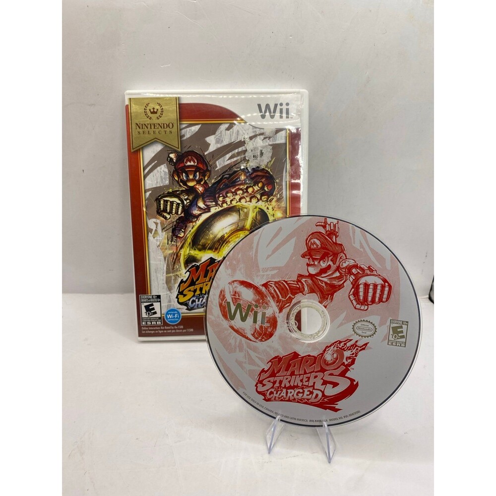 Mario Strikers Charged (Nintendo Selects Wii, 2007) Complete CIB - Tested